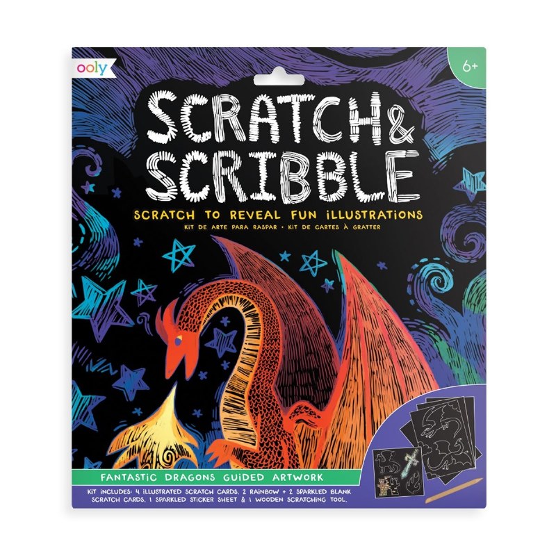 OOLY SCRATCH & SCRİBBLE - FANTASTİC DRAGON