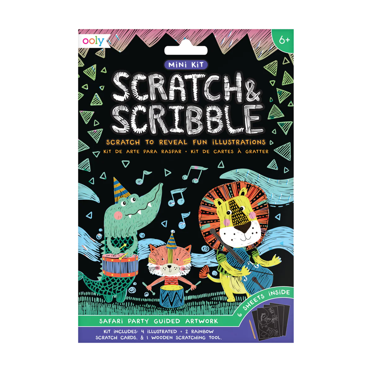 OOLY MİNİ SCRATCH & SCRİBBLE - SAFARİ PARTY