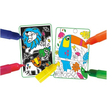 Fuzzy Art – Animals | Kadifemsi Boyama Seti - Hayvanlar Temalı