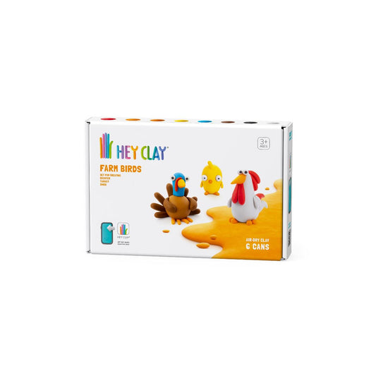 Hey Clay – Hava ile Kuruyan Kil (6’lı Kutu) – Çiftlik Kuşları (Civciv, Hindi, Horoz)
