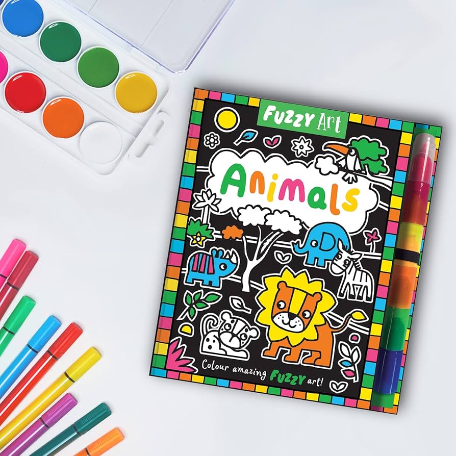 Fuzzy Art – Animals | Kadifemsi Boyama Seti - Hayvanlar Temalı