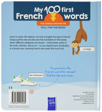 MY FİRST 100 FRENCH WORDS: WORLD AROUND ME (BİLİNGUAL BOARD BOOK)