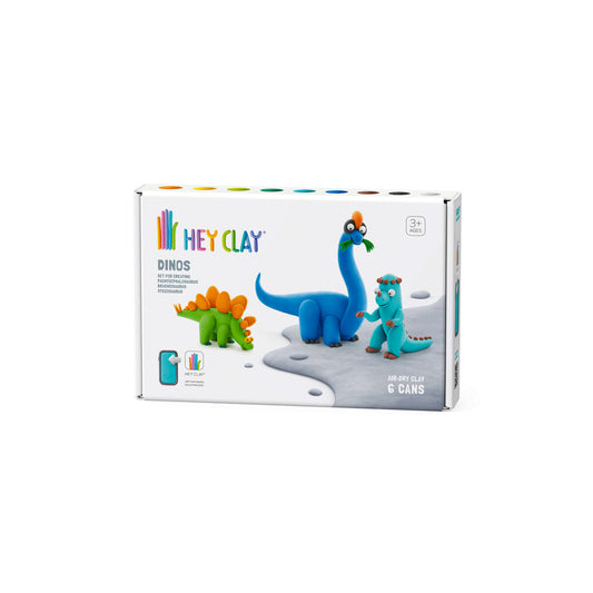 Hey Clay – Hava ile Kuruyan Kil (6’lı Kutu) – Dinozorlar (Stegosaurus, Pachycephalosaurus, Brachiosaurus)