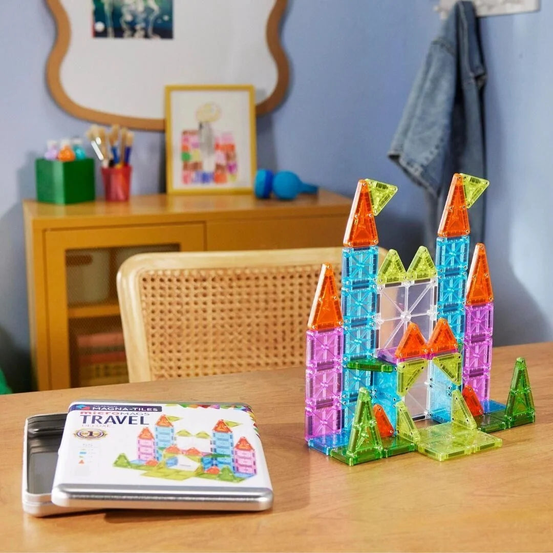 Magna-Tiles - Travel Set 55 Parça | Açık Uçlu Mıknatıslı Oyun Seti