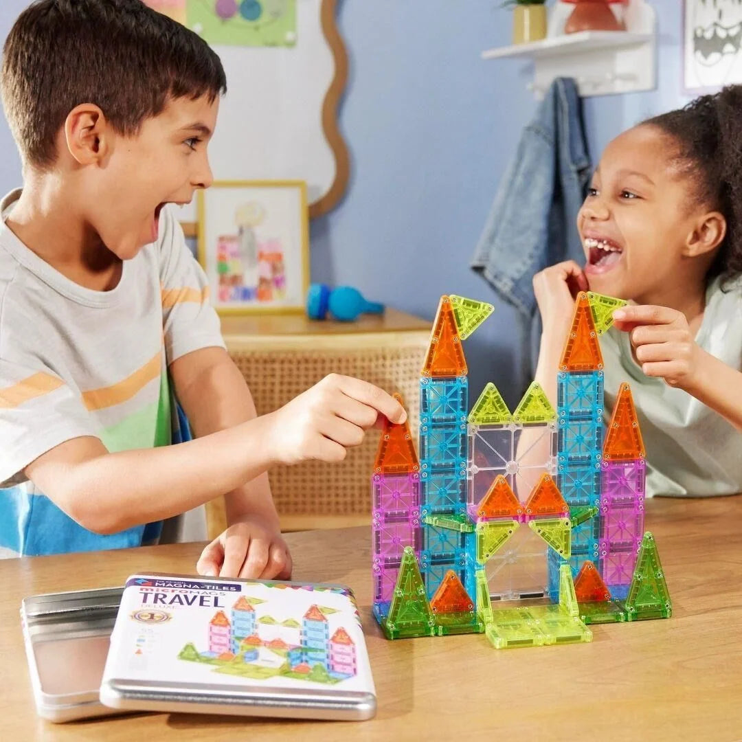 Magna-Tiles - Travel Set 55 Parça | Açık Uçlu Mıknatıslı Oyun Seti