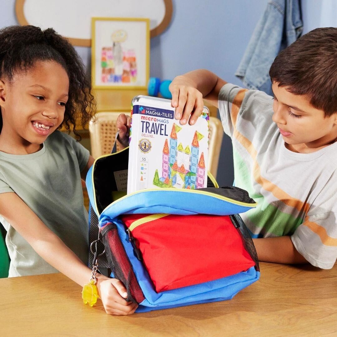 Magna-Tiles - Travel Set 55 Parça | Açık Uçlu Mıknatıslı Oyun Seti