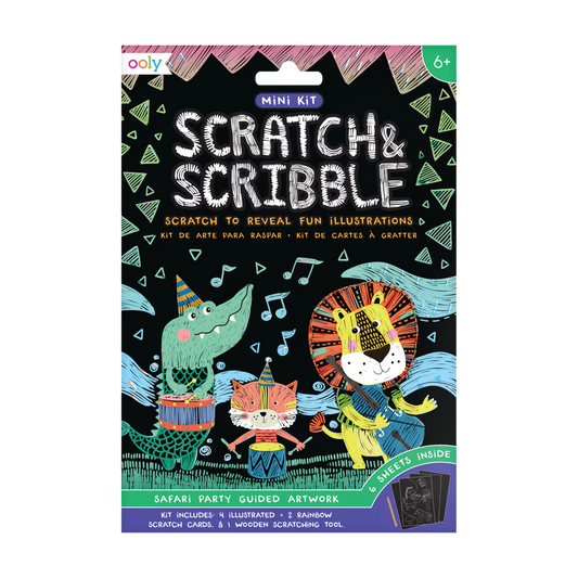 OOLY MİNİ SCRATCH & SCRİBBLE - SAFARİ PARTY