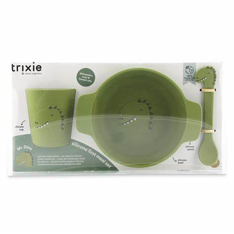 Trixie – Silicone First Meal Set, Renk: Mr. Dino