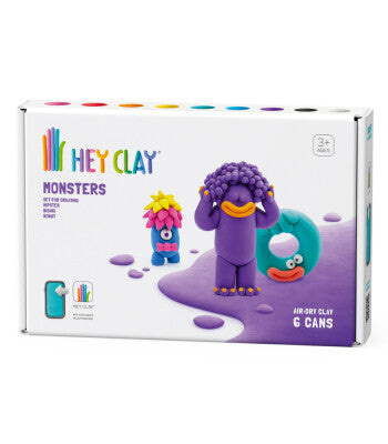 Hey Clay – Hava ile Kuruyan Kil (6’lı Kutu) – Monsters (Cyclops, Terry, Pi)