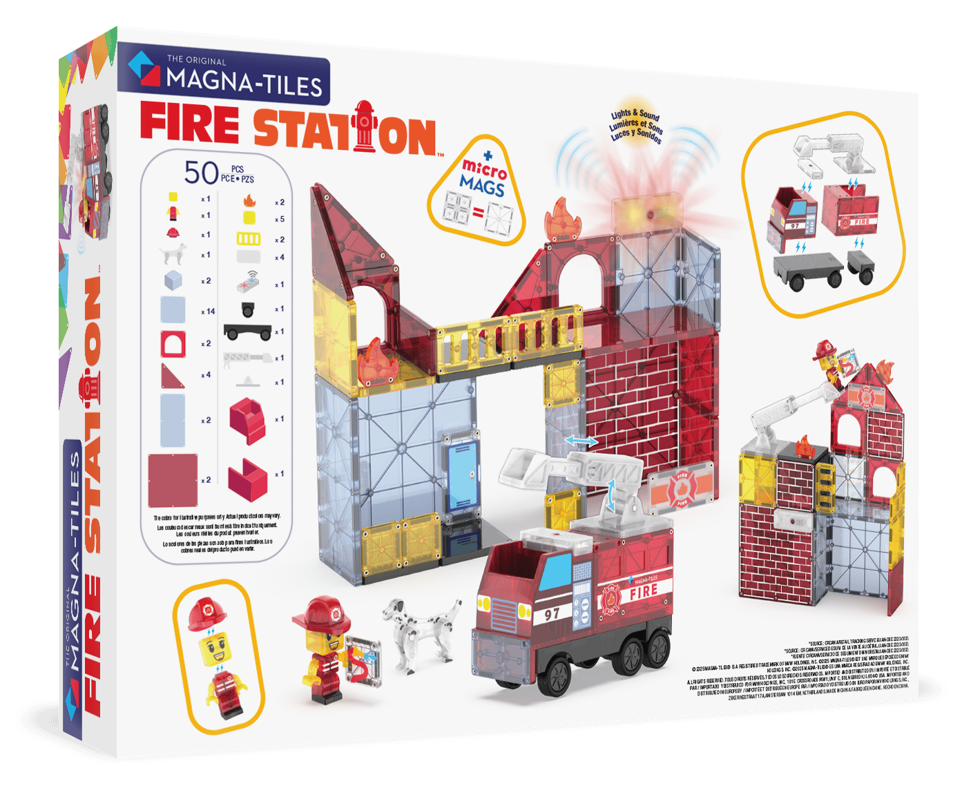 Magna-Tiles - Fire Station Set 50 Parça