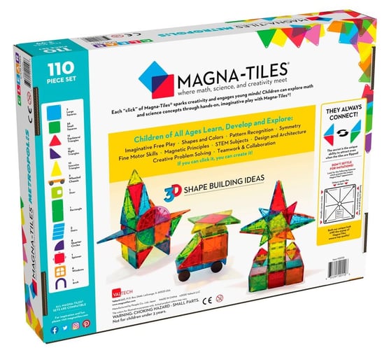 Magna-Tiles - Metropolis Set 110 Parça