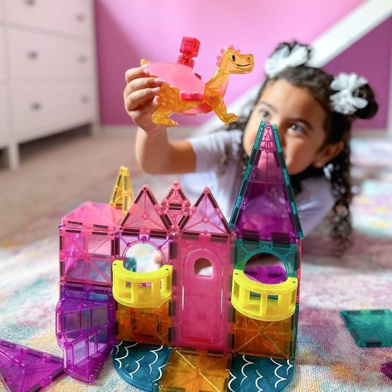 Magna-Tiles - Castle Set 25 Parça | Prenses Şatosu Mıknatıslı Oyun Seti