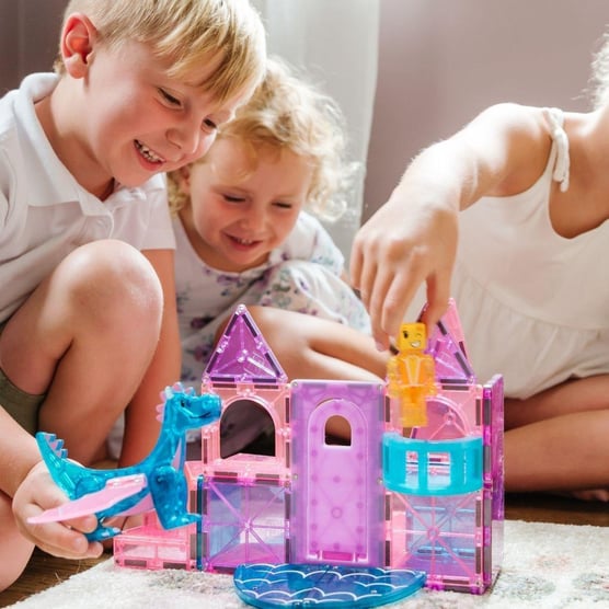 Magna-Tiles - Castle Set 25 Parça | Prenses Şatosu Mıknatıslı Oyun Seti